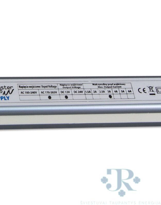 LED maitinimo šaltinis ULTRA SLIM IP67 12V 36W 3A