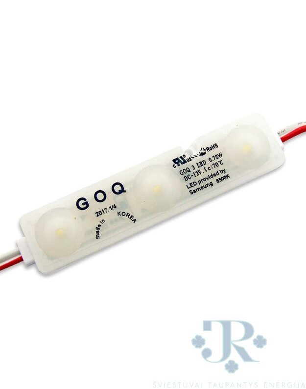 LED modulis Samsung GOQ 3x2835SMD 0,72W 6500K 160°