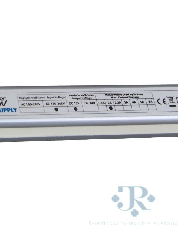 ULTRA SLIM LED maitinimo šaltinis IP67 12V 24W 2A