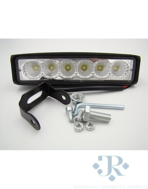 LED žibintas 10-30V 18W 6LED