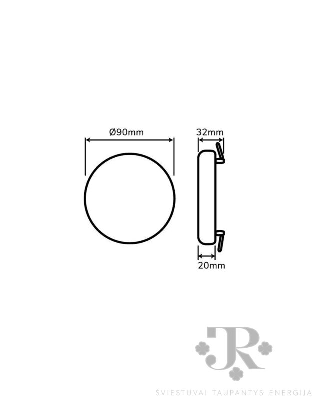 LED panelė FRAMELESS 8W 2700K