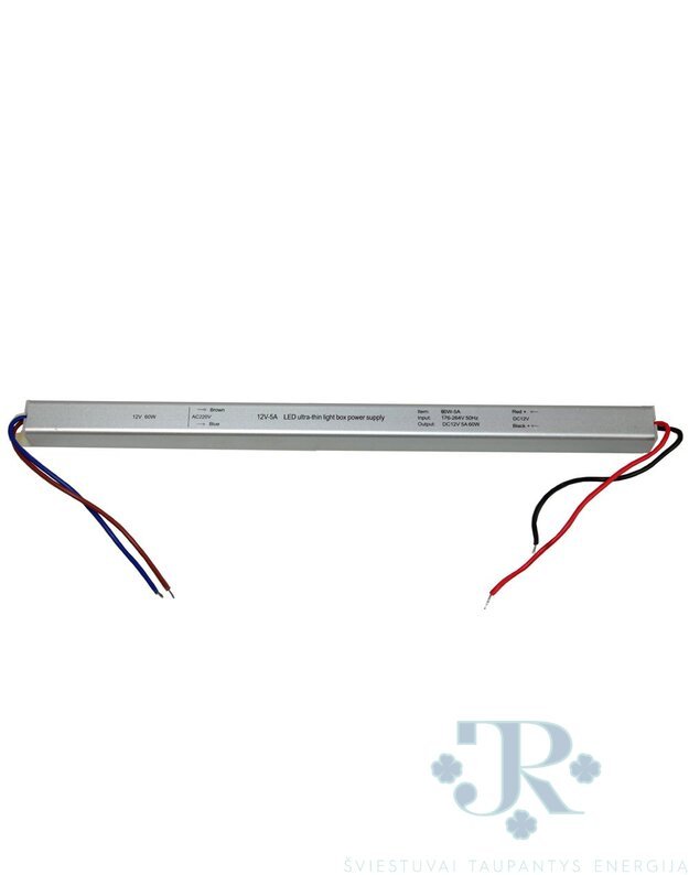 Maitinimo šaltinis Led SUPER SLIM 12V 60W IP20 5A